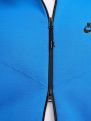 Nike Blue/Black Tech Fleece Zip-Up Hoodie - Image 10 of 11