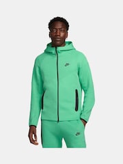 Nike Light Green Tech Fleece Zip-Up Hoodie - Image 1 of 11