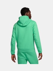 Nike Light Green Tech Fleece Zip-Up Hoodie - Image 3 of 11