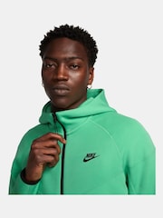 Nike Light Green Tech Fleece Zip-Up Hoodie - Image 4 of 11