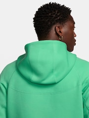 Nike Light Green Tech Fleece Zip-Up Hoodie - Image 5 of 11
