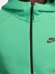Nike Light Green Tech Fleece Zip-Up Hoodie - Image 7 of 11