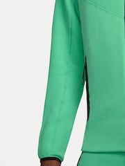 Nike Light Green Tech Fleece Zip-Up Hoodie - Image 8 of 11