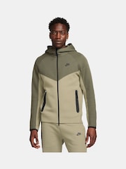 Nike Dark Green Tech Fleece Zip-Up Hoodie - Image 1 of 16