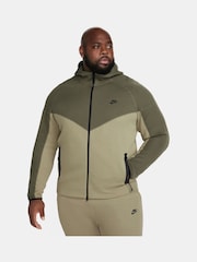 Nike Dark Green Tech Fleece Zip-Up Hoodie - Image 11 of 16