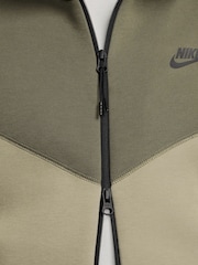 Nike Dark Green Tech Fleece Zip-Up Hoodie - Image 6 of 16