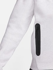 Nike Light Grey Tech Fleece Zip-Up Hoodie - Image 6 of 17