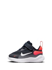 Nike Navy/Red Infant Revolution 7 Trainers - Image 2 of 9