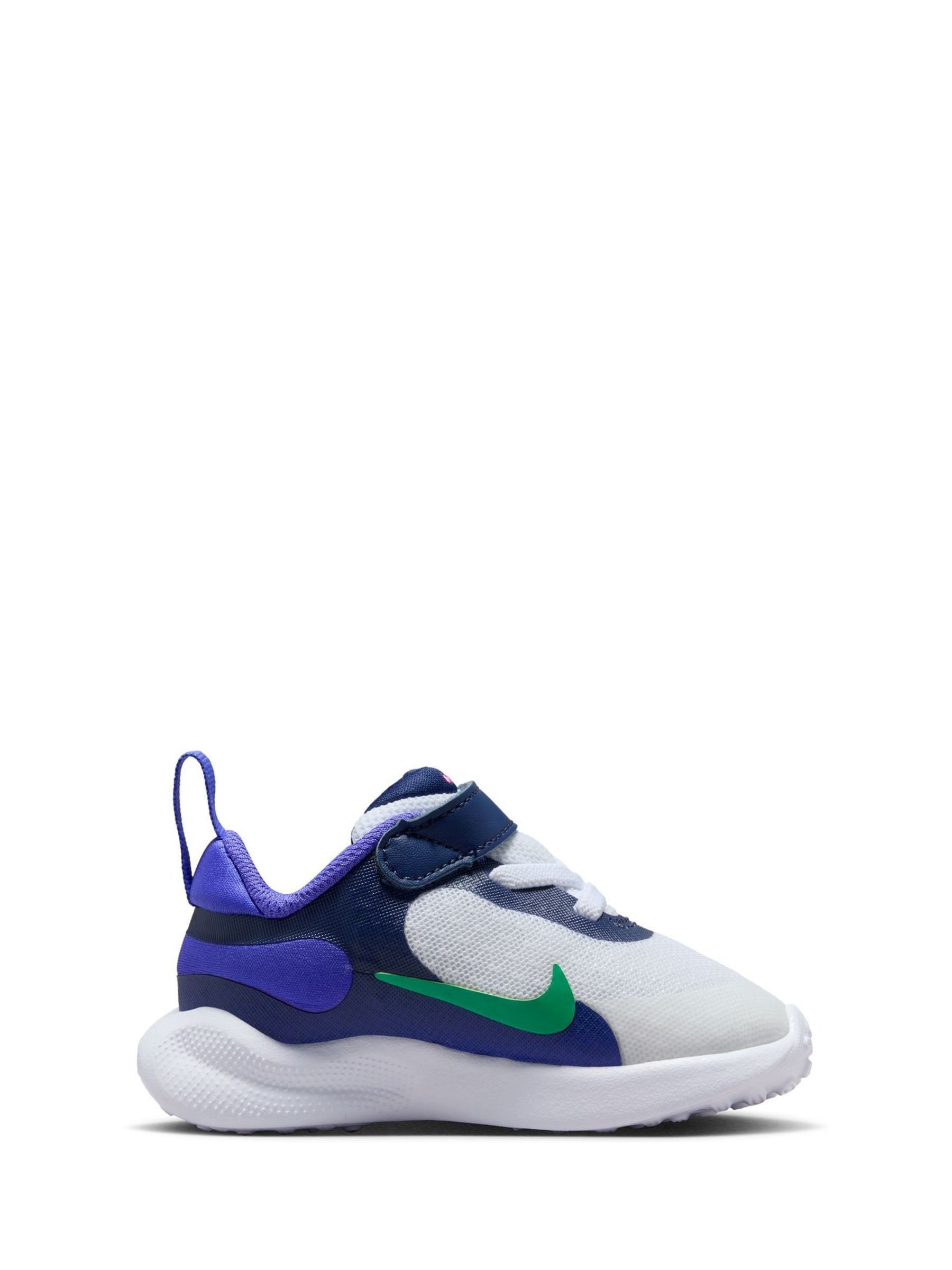Buy Nike White Green Purple Infant Revolution 7 Trainers from Next Luxembourg