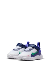 Nike White/Green/Purple Infant Revolution 7 Trainers - Image 6 of 10