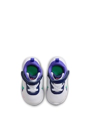 Nike White/Green/Purple Infant Revolution 7 Trainers - Image 8 of 10