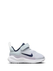 Nike Lilac Grey Infant Revolution 7 Trainers - Image 1 of 10