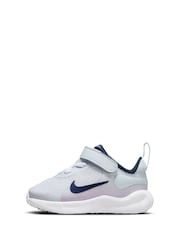 Nike Lilac Grey Infant Revolution 7 Trainers - Image 2 of 10
