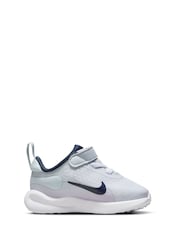 Nike Lilac Grey Infant Revolution 7 Trainers - Image 4 of 10
