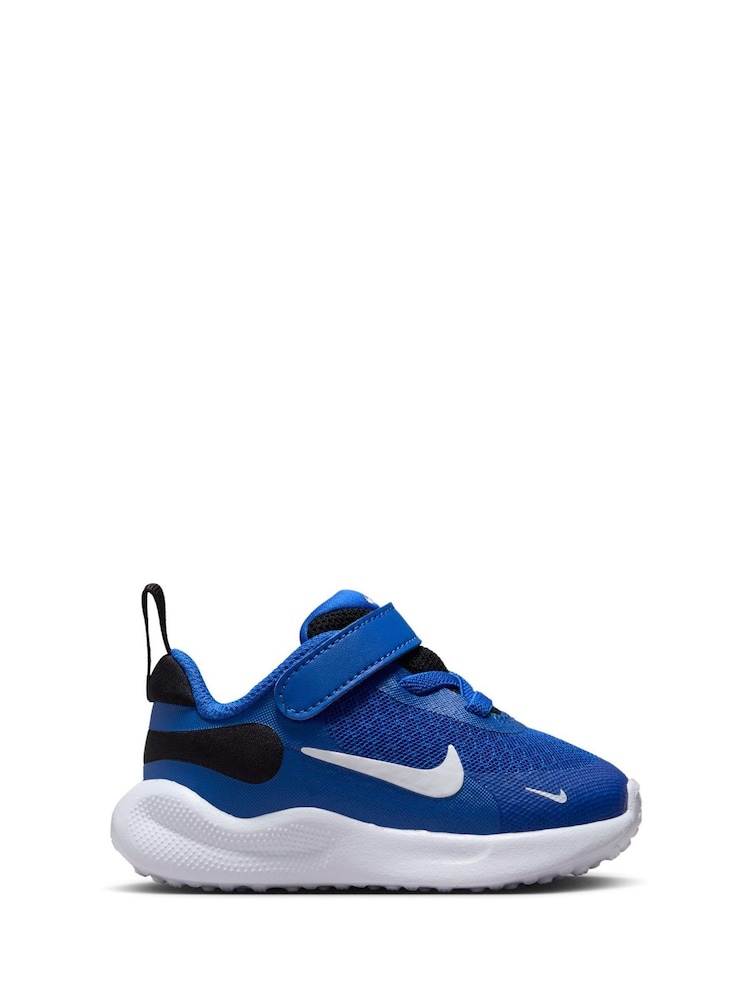 Nike Blue/White Infant Revolution 7 Trainers - Image 1 of 10