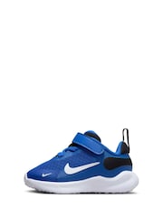 Nike Blue/White Infant Revolution 7 Trainers - Image 2 of 10