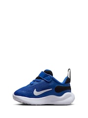 Nike Blue/White Infant Revolution 7 Trainers - Image 5 of 10