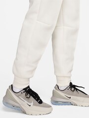 Nike White Tech Fleece Mid Rise Joggers - Image 4 of 9