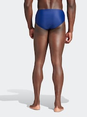 adidas Blue Solid Swim Trunks - Image 2 of 6
