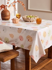 Natural Pumpkin Wipe Clean Table Cloth - Image 1 of 4