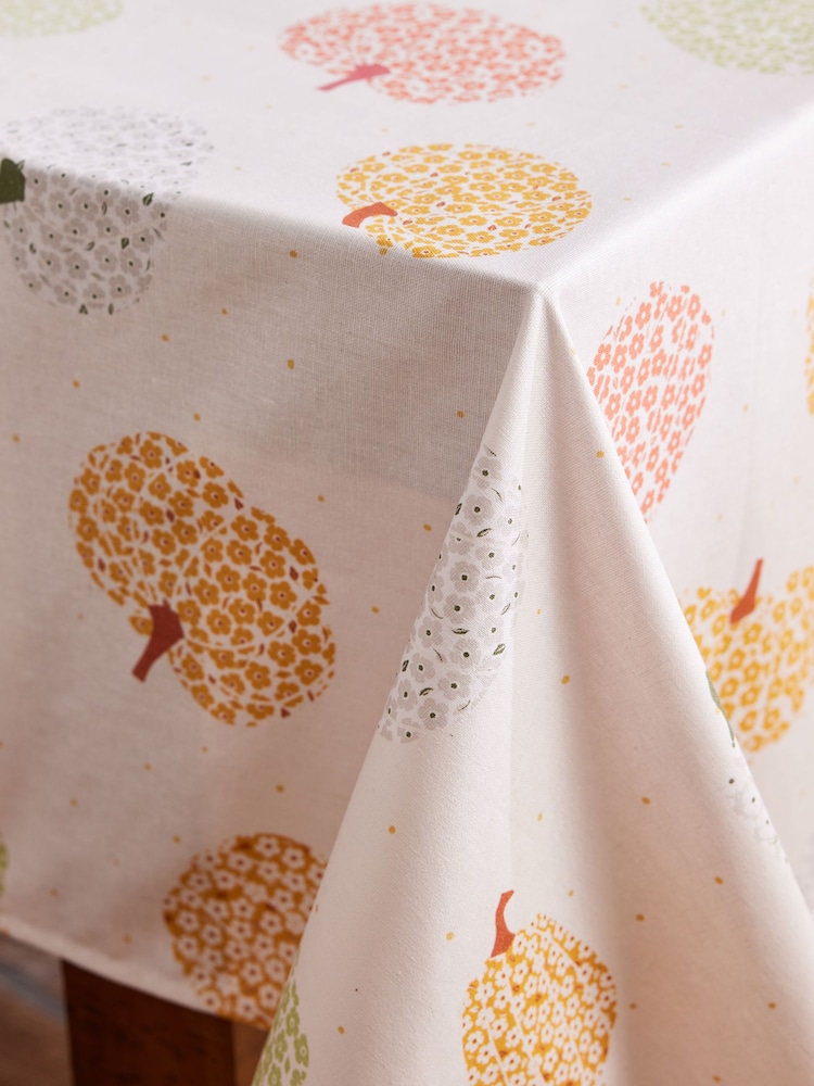 Natural Pumpkin Wipe Clean Table Cloth - Image 2 of 4