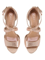 Carvela Gold Kross Jewel Sandals - Image 4 of 5