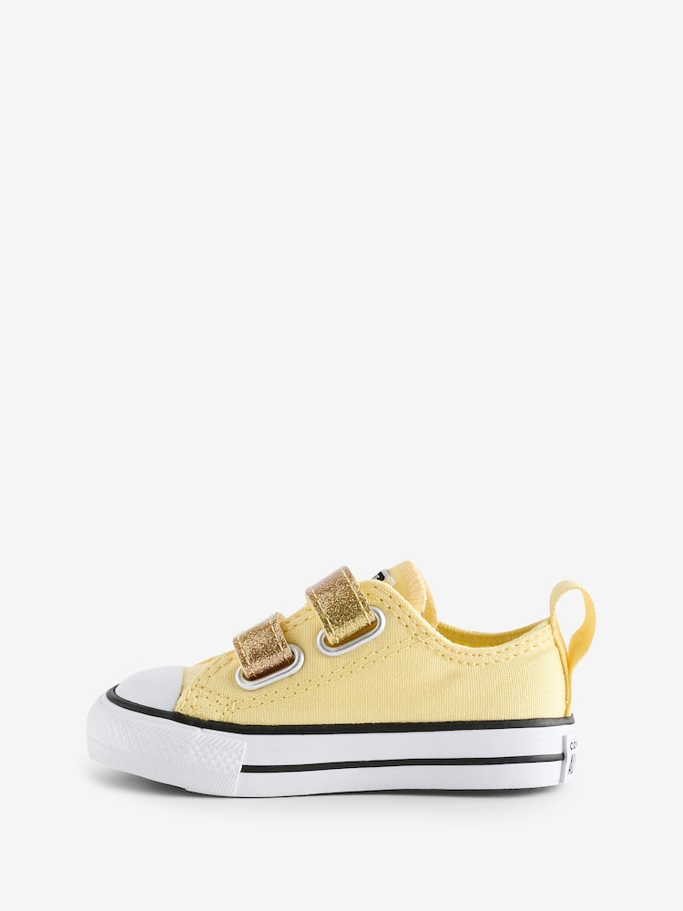 Converse Yellow Lemon Infant 2V Trainers - Image 2 of 9