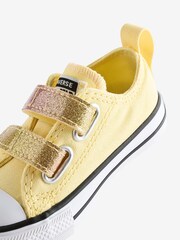 Converse Yellow Lemon Infant 2V Trainers - Image 8 of 9