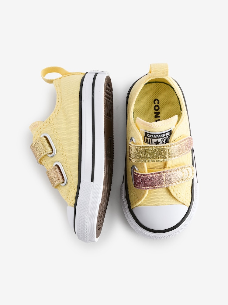 Converse Yellow Lemon Infant 2V Trainers - Image 9 of 9