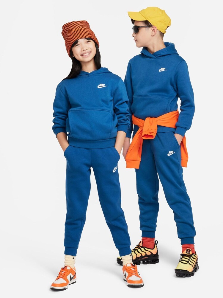 Nike Mid Blue Club Fleece Joggers - Image 8 of 8