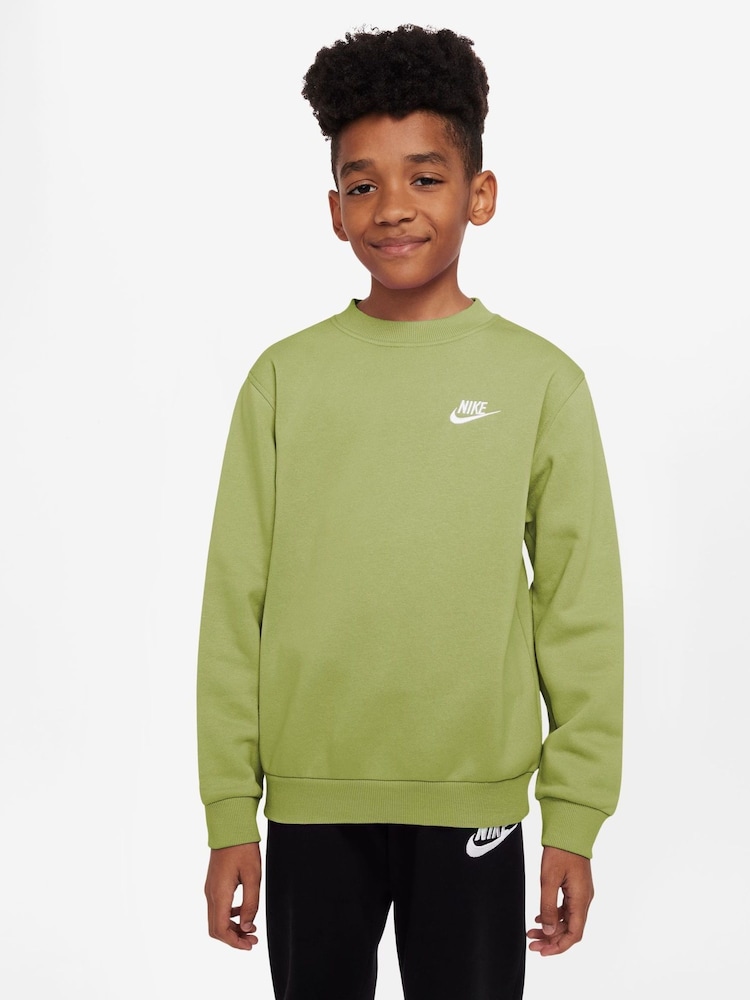Chartreuse Grün - Nike Club Fleece-Sweatshirt - Bild 1 von 7 Chartreuse Grün - Nike Club Fleece-Sweatshirt - Bild 1 von 7