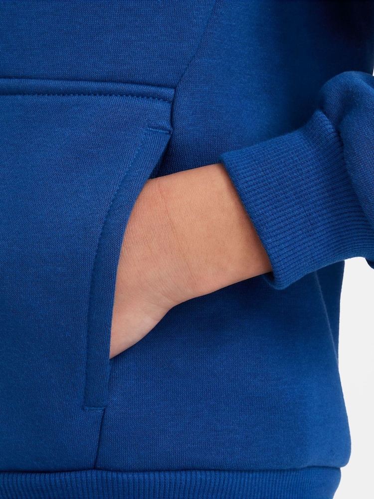 Nike Mid Blue Club Fleece Zip Through Hoodie - Image 3 of 8