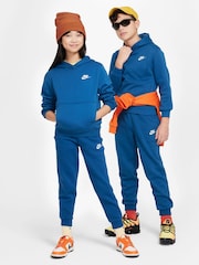 Nike Mid Blue Club Fleece Overhead Hoodie - Image 5 of 8