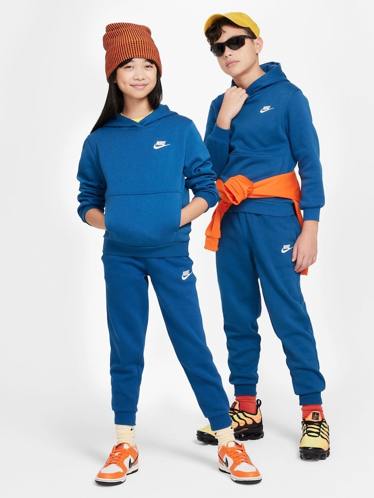 Nike Mid Blue Club Fleece Overhead Hoodie - Image 5 of 8