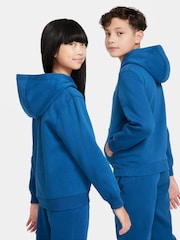 Nike Mid Blue Club Fleece Overhead Hoodie - Image 6 of 8