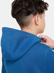 Nike Mid Blue Club Fleece Overhead Hoodie - Image 8 of 8