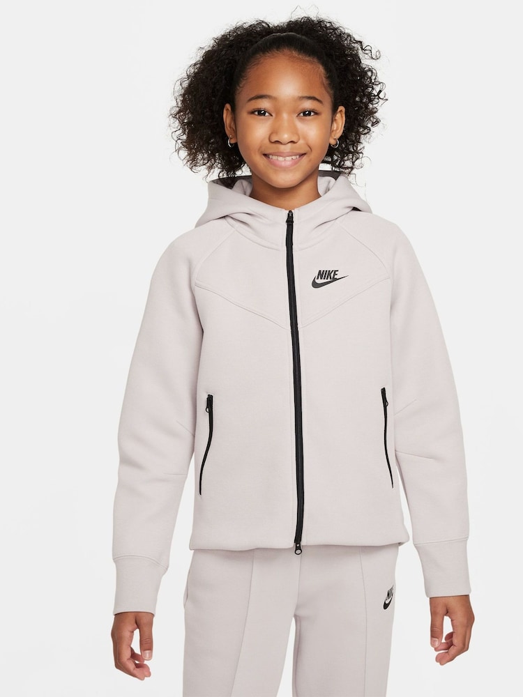 Nike Purple Tech Fleece Zip Through Hoodie - Image 1 of 6