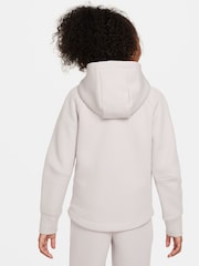 Nike Purple Tech Fleece Zip Through Hoodie - Image 3 of 6
