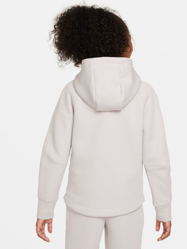 Nike Purple Tech Fleece Zip Through Hoodie - Image 3 of 6