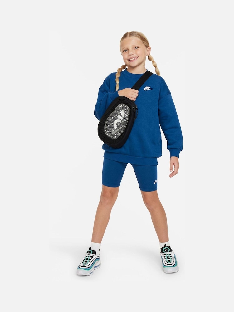 Nike Bright Blue Oversized Club Fleece Sweatshirt - Image 2 of 4
