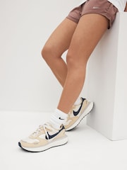 Nike Neutral/Navy Phoenix Waffle Trainers - Image 1 of 16