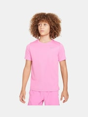 Nike Bright Pink Dri-FIT Miler T-Shirt - Image 1 of 5