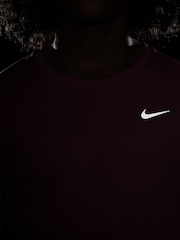 Nike Bright Pink Dri-FIT Miler T-Shirt - Image 5 of 5