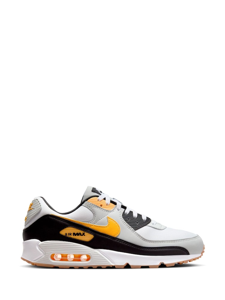 Nike Orange/White Air Max 90 Trainers - Image 1 of 10