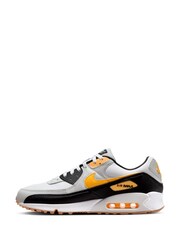 Nike Orange/White Air Max 90 Trainers - Image 2 of 10