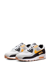 Nike Orange/White Air Max 90 Trainers - Image 5 of 10
