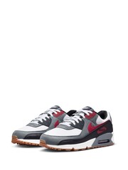 Nike Red/White Air Max 90 Trainers - Image 5 of 10