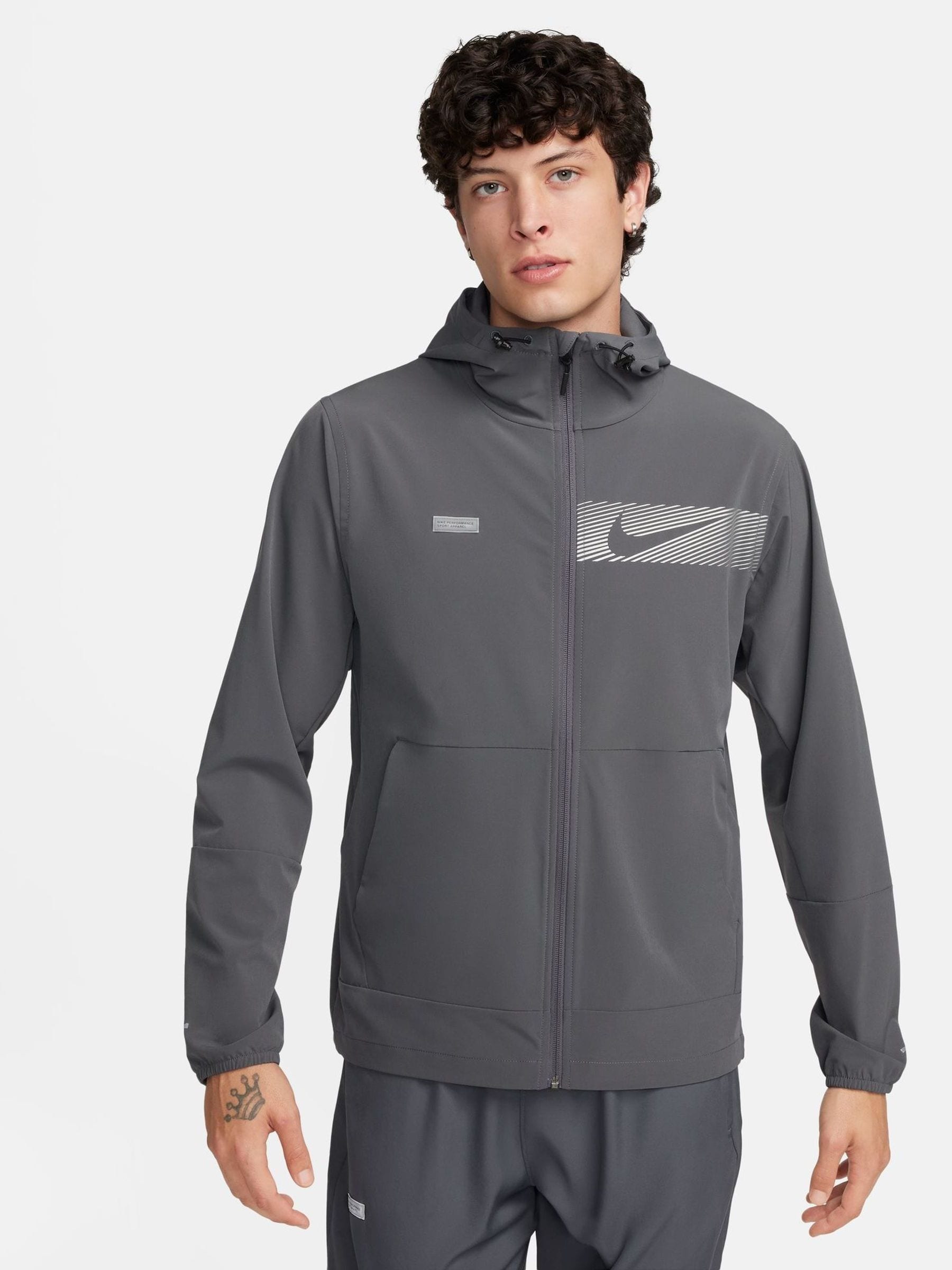 Buy Nike Grey Unlimited Flash Repel Hooded Versatile Jacket from Next Luxembourg