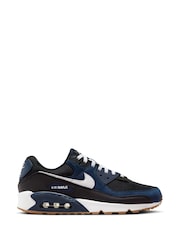 Nike Navy Air Max 90 Trainers - Image 1 of 10