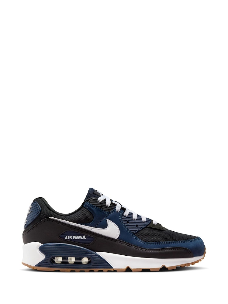 Nike Navy Air Max 90 Trainers - Image 1 of 10